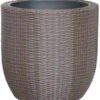Dehner Polyrattan-Topf Alicante, Rund, Braun -Günstig Gartenbedarf 4442802 WE FS 002 DehnerPolyrattanTopbraun