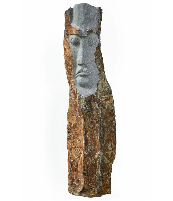 Dehner Basalt-Säule Mit Gesicht, Ca. B20/H100/T20 Cm 3 Dehner Basalt-Säule Mit Gesicht, Ca. B20/H100/T20 Cm