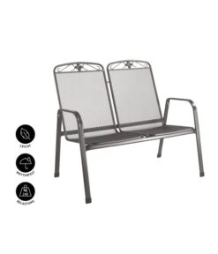 MWH Metall-Bank Savoy, 2-Sitzer 10 MWH Metall-Bank Savoy, 2-Sitzer -Günstig Gartenbedarf 5312871 WE IG 001 MetallBankSavoy2Sitzer