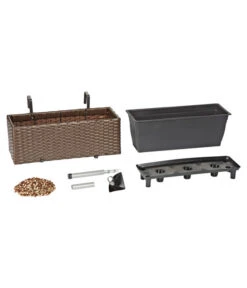 Dehner Kunststoff-Balkonkasten Florenz, Braun 7 Dehner Kunststoff-Balkonkasten Florenz, Braun -Günstig Gartenbedarf 5337845 BildD 002 PolyrattanBlumenkastenFlorenzKastenFlorenz50X19x20cm