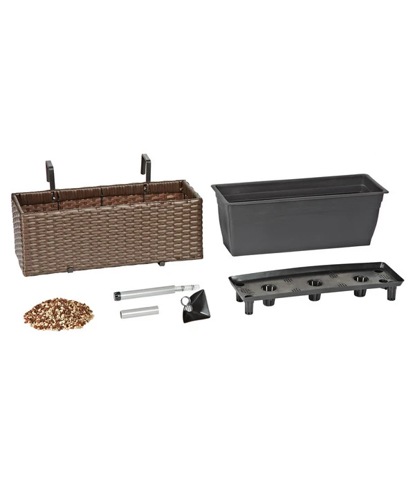 Dehner Kunststoff-Balkonkasten Florenz, Braun 5 Dehner Kunststoff-Balkonkasten Florenz, Braun - Image 3