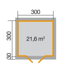 Weka Gartenhaus 158 -Günstig Gartenbedarf 5339940 WE DE 001 WekaGartenhausAvantgarde