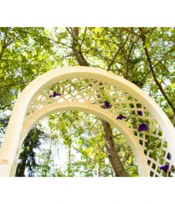 KHW Kunststoff-Rosenbogen, Ca. B174/H207/T43 Cm -Günstig Gartenbedarf 5344221 WE DE 002 RosenbogenKastenweiss