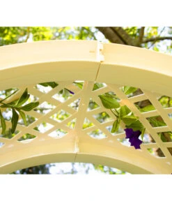 KHW Kunststoff-Rosenbogen, Ca. B174/H207/T43 Cm -Günstig Gartenbedarf 5344221 WE DE 004 RosenbogenKastenweiss