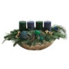 Adventsgesteck Peacock, Ca. B45/H25/T22 Cm -Günstig Gartenbedarf 6424477 WE FS 002 JardinierePeacock35cmAdvent2022