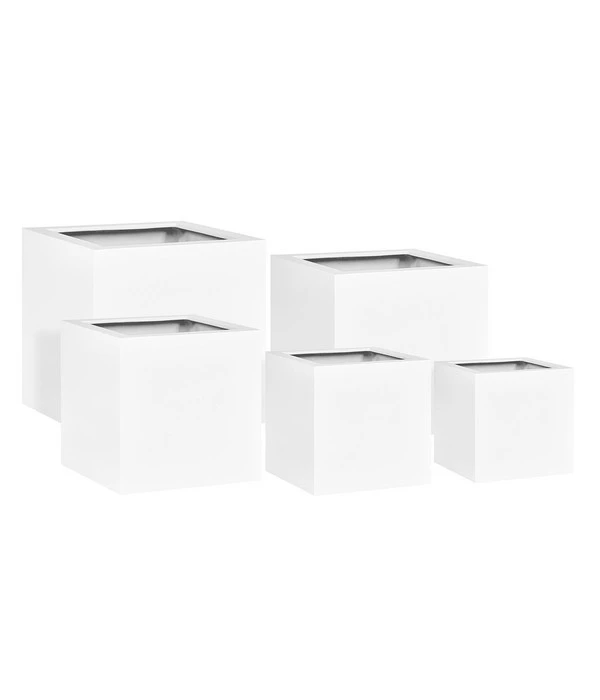 Fleur Ami Kunststoff-Topf New Tribeca, Quadratisch, Weiß 4 Fleur Ami Kunststoff-Topf New Tribeca, Quadratisch, Weiß - Image 2