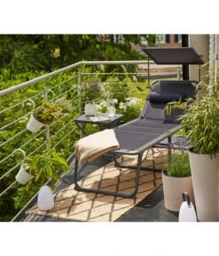 Siena Garden Campingliege Premium, Anthrazit, Ca. B69/H43/T200 Cm -Günstig Gartenbedarf 6603047 WE MO 001 SienaGardenCampingliegePremiumAnthrazit