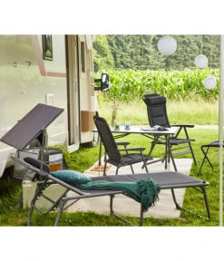 Siena Garden Campingliege Premium, Anthrazit, Ca. B69/H43/T200 Cm -Günstig Gartenbedarf 6603047 WE MO 002 SienaGardenCampingliegePremiumAnthrazit