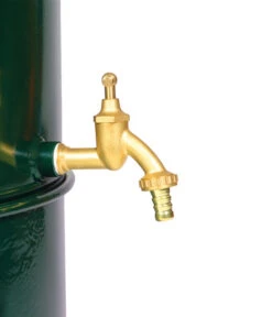 RENNER Metall-Regentonne Inkl. Steckanschluss, 150 L, Dunkelgrün -Günstig Gartenbedarf 6609481 WE DE 003 RegenwasserSammeltonnemitSteckanschlussca150l