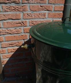 RENNER Metall-Regentonne Inkl. Steckanschluss, 150 L, Dunkelgrün -Günstig Gartenbedarf 6609481 WE DE 005 RegenwasserSammeltonnemitSteckanschlussca150l