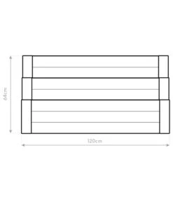 Westmann Treppenhochbeet Premium, Ca. B120/H64/T76 Cm -Günstig Gartenbedarf 6610810 WE DE 002 50NorthTreppenhochbeet