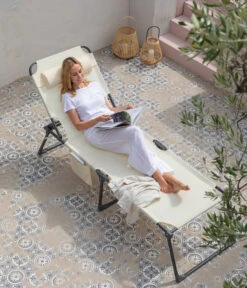 Dehner Gartenliege Mallorca, Ca. B71/H106/T227 Cm -Günstig Gartenbedarf 6635163 WE MO 001 LiegeMallorcaVanilla