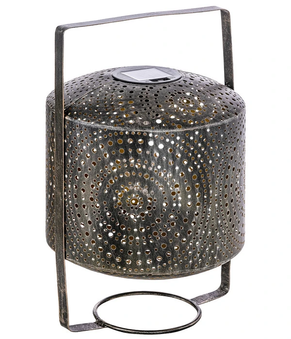 Dehner Solar Laterne Sapri, Ca. B25/H40/T25 Cm 3 Dehner Solar Laterne Sapri, Ca. B25/H40/T25 Cm