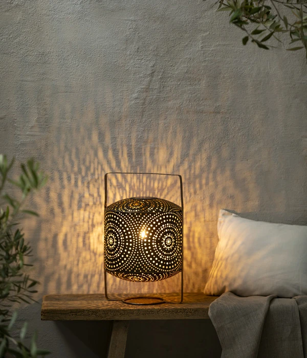 Dehner Solar Laterne Sapri, Ca. B25/H40/T25 Cm 4 Dehner Solar Laterne Sapri, Ca. B25/H40/T25 Cm - Image 2