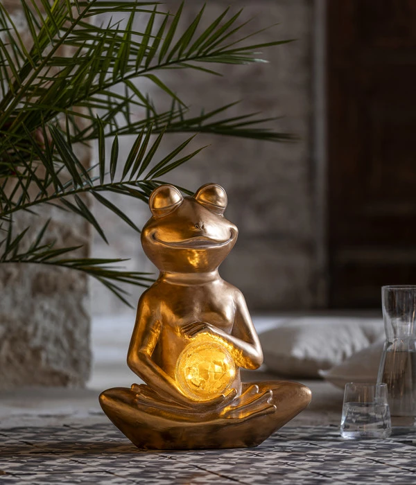 Dehner Solar Frosch Yogi, Ca. B36/H43/T21 Cm 4 Dehner Solar Frosch Yogi, Ca. B36/H43/T21 Cm - Image 2