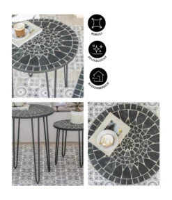 Dehner Mosaiktisch Madeleine, Ca. Ø60/H60 Cm -Günstig Gartenbedarf 6666531 6666556 WE IG 001 DehnerMosaiktischMadeleine