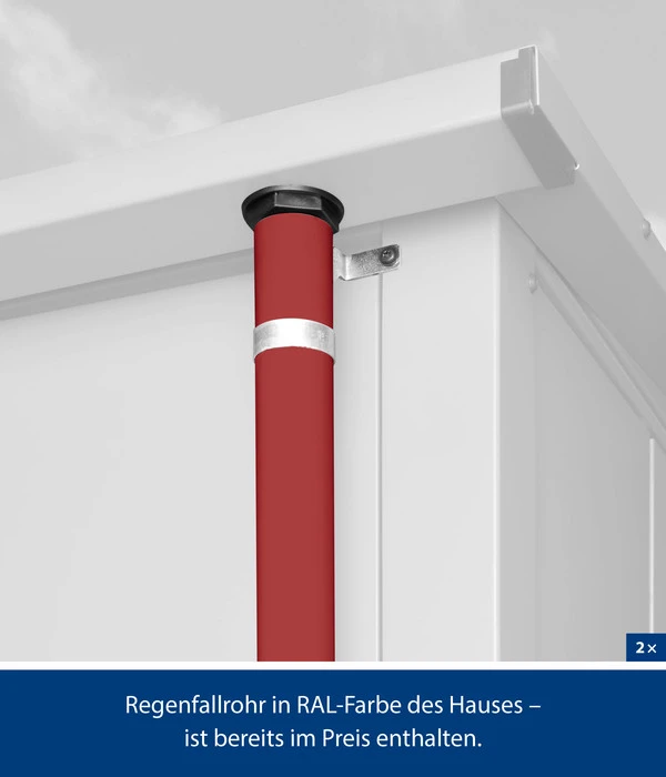 Hörmann Berry-Gerätehaus Modern-S Typ 3, Ca. B323,6/H219,4/T247,7 Cm 8 Hörmann Berry-Gerätehaus Modern-S Typ 3, Ca. B323,6/H219,4/T247,7 Cm - Image 6