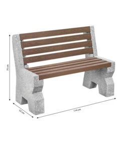 Dehner Granit-Gartenbank, 2-Sitzer, Ca. B114/H75/T52 Cm 7 Dehner Granit-Gartenbank, 2-Sitzer, Ca. B114/H75/T52 Cm -Günstig Gartenbedarf 6692065 WE BG 001 GRANITBANKWPCRUECKENL