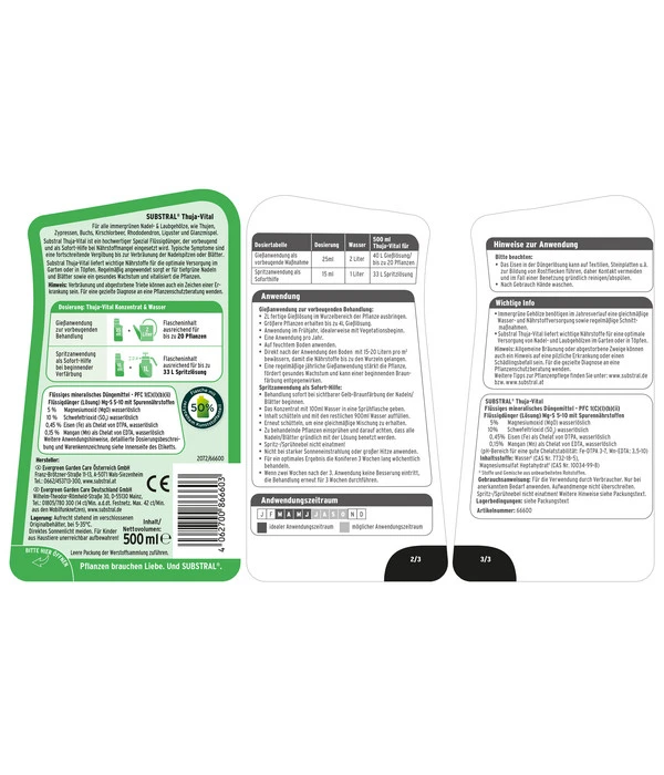 Substral Thuja-Vital, Flüssig, 500 Ml 4 Substral Thuja-Vital, Flüssig, 500 Ml - Image 2
