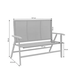 Dehner Klappbank Colmar, 2-Sitzer 8 Dehner Klappbank Colmar, 2-Sitzer -Günstig Gartenbedarf 6701692 WE FS 002 KlappbankColmarSkizzeNEU