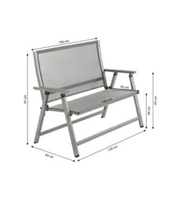 Dehner Klappbank Chicago, 2-Sitzer -Günstig Gartenbedarf 6701783 WE BG 001 KLAPPBANKCHICAGO