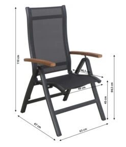 Dehner Klappsessel Chicago Wood -Günstig Gartenbedarf 6701817 WE BG 001 KlappstuhlChicagoWoodNeu