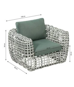 Dehner Flechtlounge Bali, 4-teilig -Günstig Gartenbedarf 6705305 6705321 WE BG 001 LoungeBaliSesselFinal