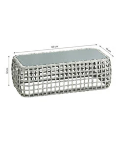 Dehner Flechtlounge Bali, 4-teilig -Günstig Gartenbedarf 6705305 WE BG 001 LoungeBaliTischFinal