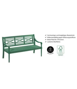 Dehner Gartenbank Emma, 3-Sitzer -Günstig Gartenbedarf 6708473 WE IG 001 BankEmma3er