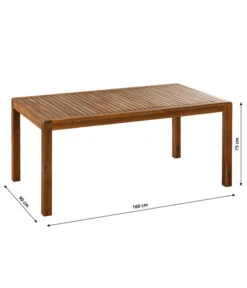 Dehner Gartentisch Lima, Ca. B160/H75/T90 Cm -Günstig Gartenbedarf 6708713 WE BG 001 TischLima
