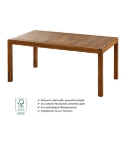 Dehner Gartentisch Lima, Ca. B160/H75/T90 Cm -Günstig Gartenbedarf 6708713 WE IG 001 TischLima