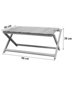 Dehner Tablett-Tisch Macao, Ca. B90/H38/T50 Cm -Günstig Gartenbedarf 6713556 WE FS 002 TabletttischMacaoSkizze
