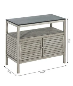 Dehner Doppelschrank Southampton, Ca. B100/H90/T50 Cm -Günstig Gartenbedarf 6713705 WE BG 001 SchrankSouthampton100Grau