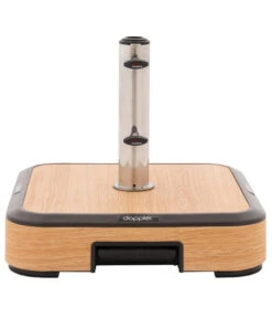 Doppler Schirmständer AluWood Trolley, 50 Kg -Günstig Gartenbedarf 6738017 WE FS 003 AluwoodSockel50kg