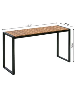 Dehner Balkontisch Chicago Wood, Ca. B133/H74,5/T42 Cm -Günstig Gartenbedarf 6741797 WE BG 001 BalkontischChicagoWood