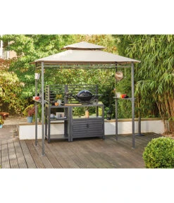 Siena Garden Pavillon BBQ, Ca. B90/H248/T127 Cm -Günstig Gartenbedarf 6776280 WE MO 002 PAVILLON BBQ RECHTECKIG