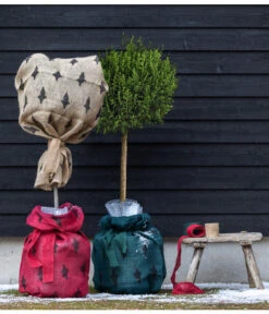 Dehner Pflanzen-Isolierfolie -Günstig Gartenbedarf 6798649 6798656 6798664 WE MO 003 WinterschutzJutesackmitDekor