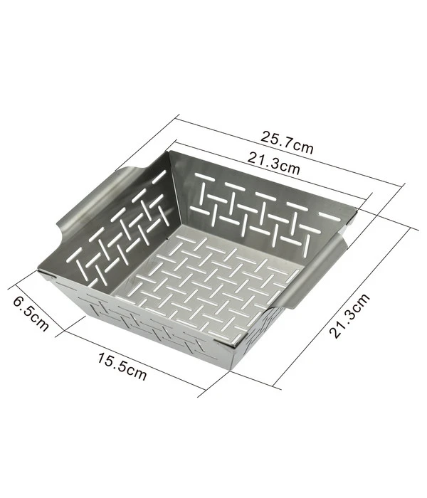 Dehner BBQ Edelstahl-Gemüsekorb, Ca. B21,3/H6,5/T21,3 Cm 4 Dehner BBQ Edelstahl-Gemüsekorb, Ca. B21,3/H6,5/T21,3 Cm - Image 2
