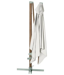 Dehner Ampelschirm Zypern, Holzoptik, Quadratisch, Ca. B300/T300 Cm -Günstig Gartenbedarf 6865422 WE FS 002 AmpelschirmZypernHolzBeige