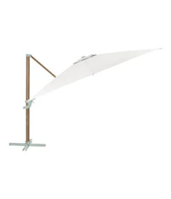 Dehner Ampelschirm Zypern, Holzoptik, Quadratisch, Ca. B300/T300 Cm -Günstig Gartenbedarf 6865422 WE FS 003 AmpelschirmZypernHolzBeige