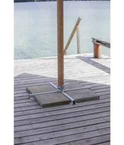 Dehner Ampelschirm Zypern, Holzoptik, Quadratisch, Ca. B300/T300 Cm -Günstig Gartenbedarf 6865562 WE DE 003 AmpelschirmZypernHellbraun