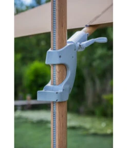 Dehner Ampelschirm Zypern, Holzoptik, Quadratisch, Ca. B300/T300 Cm -Günstig Gartenbedarf 6865562 WE DE 005 AmpelschirmZypernHellbraun