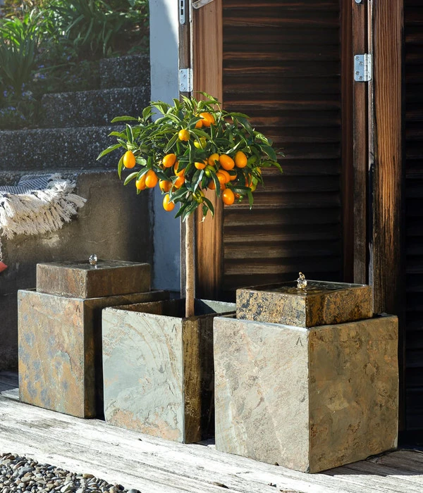 Climaqua Schiefer-Topf Cubi, Quadratisch 4 Climaqua Schiefer-Topf Cubi, Quadratisch - Image 2