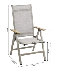 Dehner Klappsessel Cleveland, Hellbraun -Günstig Gartenbedarf 6894109 WE BG 001 KlappsesselCleveland