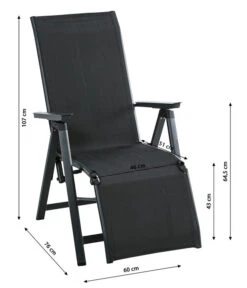 Dehner Relaxsessel Cleveland, Dunkelgrau -Günstig Gartenbedarf 6894158 WE BG 001 RelaxsesselClevelandGrauNeu