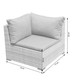 Dehner Balkonset Como, 4-teilig -Günstig Gartenbedarf 6894166 WE DE 003 BalkonSetComoSkizze