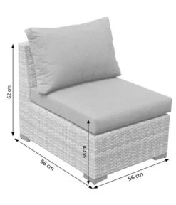 Dehner Balkonset Como, 4-teilig -Günstig Gartenbedarf 6894166 WE DE 004 BalkonSetComoSkizze