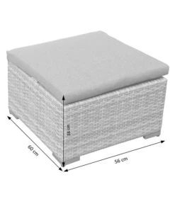 Dehner Balkonset Como, 4-teilig -Günstig Gartenbedarf 6894166 WE DE 005 BalkonSetComoSkizze