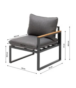 Dehner Balkonset Padua, 5-teilig -Günstig Gartenbedarf 6894174 WE BG 001 BalkongruppePadua