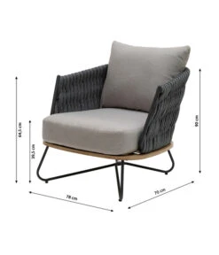 Dehner Gartenlounge Monte Carlo, 4-teilig -Günstig Gartenbedarf 6895346 WE BG 002 LoungeMonteCarlo